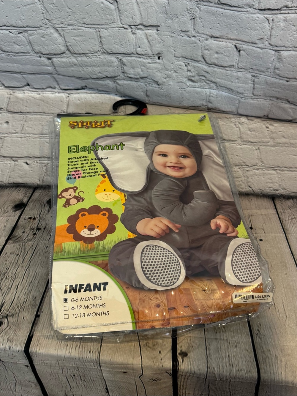 Spirit Halloween Elephant Baby Costume